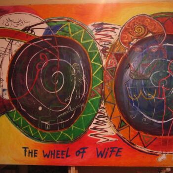Malerei mit dem Titel "Wheel of wife" von Zoran Komatinović, Original-Kunstwerk