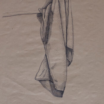 Disegno intitolato "Towel" da Zoran Marjanovic, Opera d'arte originale, Pennarello