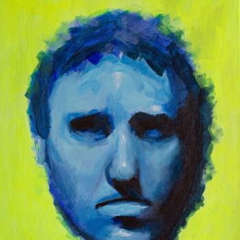 Painting titled "Far Blue" by Zoran Marjanovic, Original Artwork, Acrylic