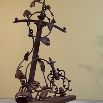 Sculpture titled "excalibur" by Zoran Sculptor, Original Artwork, Metals
