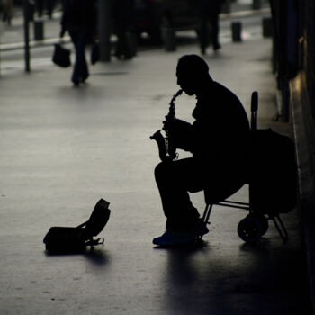 Photographie intitulée "SAXOPHONE" par Zoran Sojic, Œuvre d'art originale, Photographie numérique