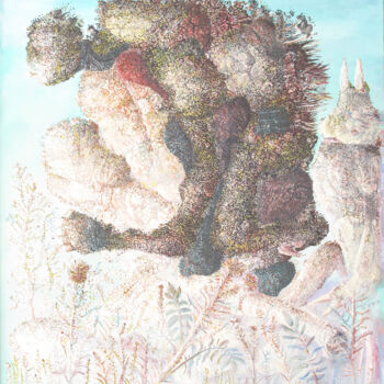 Картина под названием "JOCKEY" - Zoran Zugic, Подлинное произведение искусства, Масло Установлен на Деревянная рама для носи…