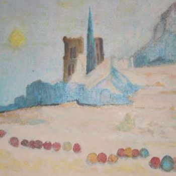 Peinture intitulée "Notre Dame interpré…" par Zorica Champs, Œuvre d'art originale