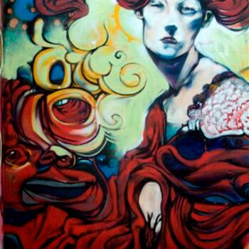Фотография под названием "La femme en rouge" - Zorka60, Подлинное произведение искусства