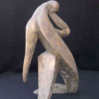 Sculpture titled "Définitivement Opti…" by Zou.Sculpture, Original Artwork, Resin