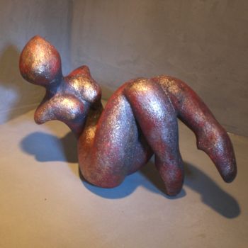 Скульптура под названием "La Grace" - Zou.Sculpture, Подлинное произведение искусства, Терракота