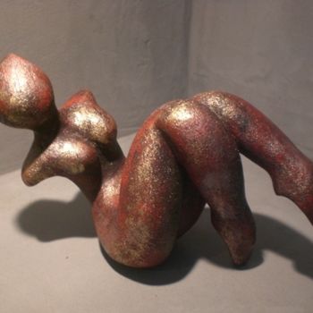 Skulptur mit dem Titel "Grâce" von Zou.Sculpture, Original-Kunstwerk, Harz