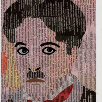 拼贴 标题为“Charles Chaplin” 由Алексей Зуев, 原创艺术品, 拼贴