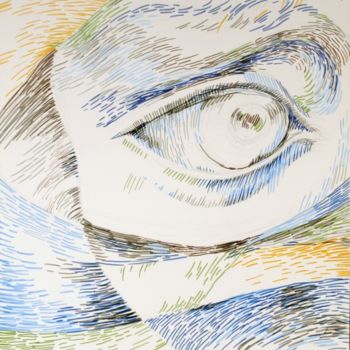 Картина под названием "Взгляд." - Юлия Жуковская, Подлинное произведение искусства
