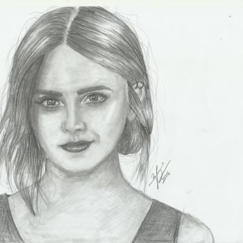 Malarstwo zatytułowany „Emma Watson çizimi” autorstwa Züleyha Sönmez, Oryginalna praca, Inny