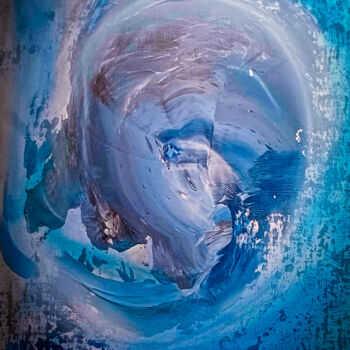Картина под названием "Wave of Uncertainty" - Zulma Brooks, Подлинное произведение искусства, Акрил