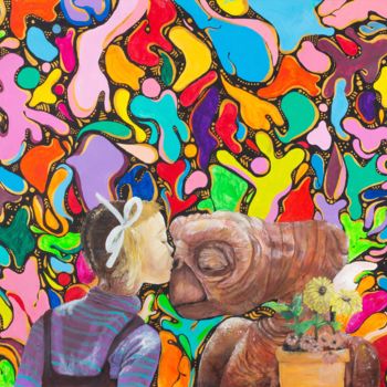 Pittura intitolato "E.T" da Zuzanna Nowak, Opera d'arte originale, Stampa digitale