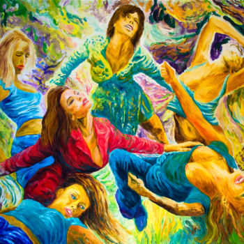 Malarstwo zatytułowany „Blondes not only fi…” autorstwa Zbigniew Dowgiałło, Oryginalna praca, Olej