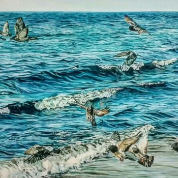 Pintura titulada "Atlantis 1" por Zeynep Hasırcı, Obra de arte original, Otro