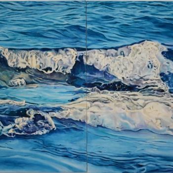 Pintura titulada "Atlantis" por Zeynep Hasırcı, Obra de arte original, Oleo