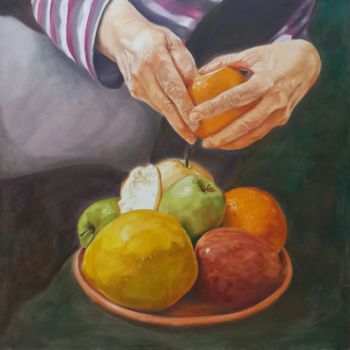 Pittura intitolato "The Auspicious Hands" da Zeynep Hasırcı, Opera d'arte originale, Altro