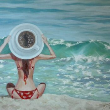 Картина под названием "Meditation" - Helena Zyryanova, Подлинное произведение искусства, Масло