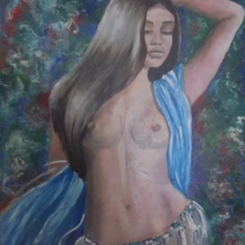 Картина под названием "Naked woman" - Liubov Aristova, Подлинное произведение искусства, Масло