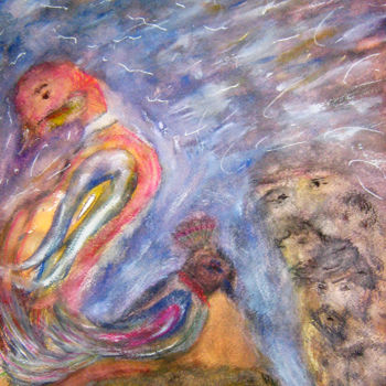 Ζωγραφική με τίτλο "без названия" από Shahin Shirinov, Αυθεντικά έργα τέχνης, Ακουαρέλα