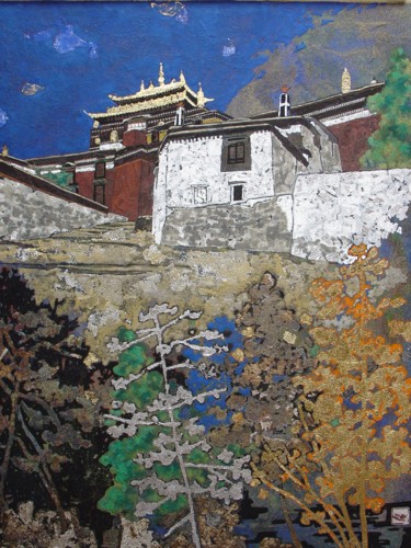 绘画 标题为“Zhaxihünbo” 由张一舟, 原创艺术品, 彩画