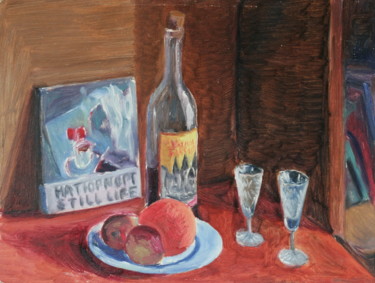 Painting titled "Still life" by Valerii Klenov, Original Artwork, Oil