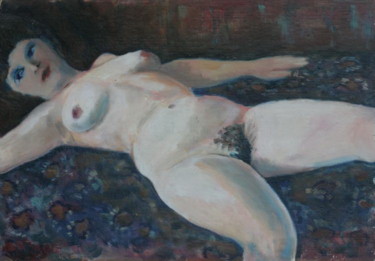 Painting titled "Angélica" by Valerii Klenov, Original Artwork, Oil