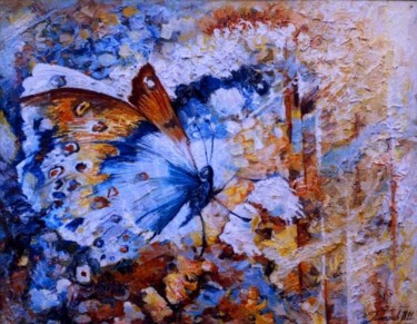 Картина под названием "Butterflies 8" - Татьяна Милаш, Подлинное произведение искусства, Масло
