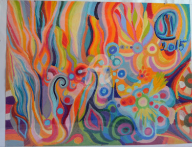 Pintura titulada "La primavera en Ara…" por Lana, Obra de arte original, Pastel
