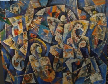 Painting titled "Էվոլուցիա/ эволюция" by Artyom Ghazaryan, Original Artwork, Oil