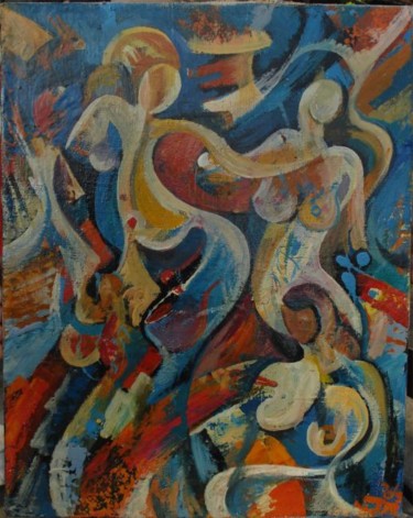 Картина под названием "Գարնանային պար/ Вес…" - Artyom Ghazaryan, Подлинное произведение искусства, Масло