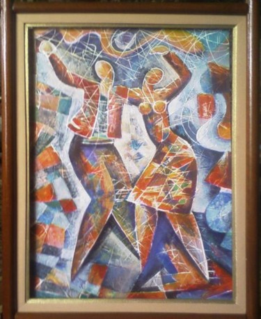 Painting titled "Կրքոտ պար /Страстны…" by Artyom Ghazaryan, Original Artwork, Oil