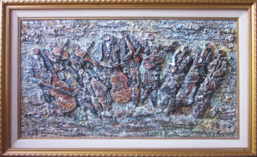 Painting titled "Оркестр" by Artyom Ghazaryan, Original Artwork, Oil