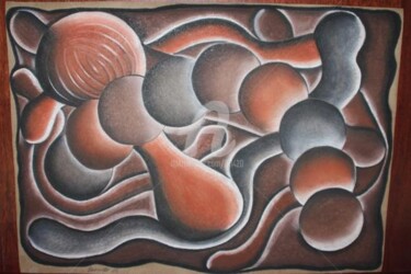 Pintura titulada "Bolas" por Ocarrillo, Obra de arte original, Oleo