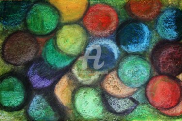 Pintura titulada "pelotas de colores" por Ocarrillo, Obra de arte original