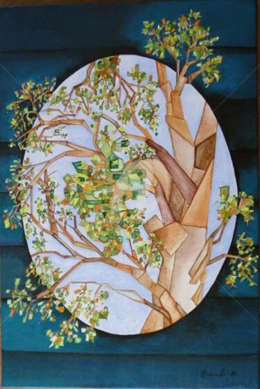 Pintura titulada "Desde mi taller" por Ocarrillo, Obra de arte original, Oleo
