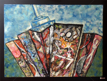 Pintura titulada "ocarrillo-poliforum…" por Ocarrillo, Obra de arte original