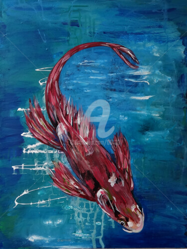 Painting titled "ocarrillo-chapuzon-…" by Ocarrillo, Original Artwork