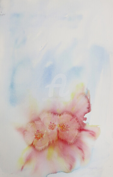Pintura titulada "ocarrillo-flor-gest…" por Ocarrillo, Obra de arte original