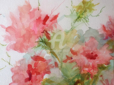 Pintura titulada "ocarrillo-flores.jpg" por Ocarrillo, Obra de arte original