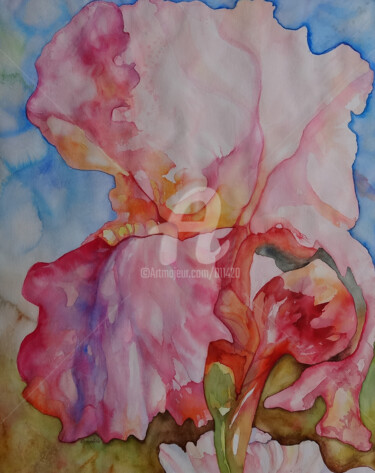 Pintura titulada "ocarrillo-la-flor-d…" por Ocarrillo, Obra de arte original