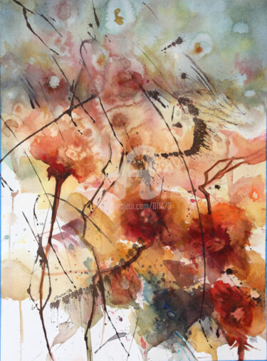 Pintura titulada "ocarrillo-las-flore…" por Ocarrillo, Obra de arte original