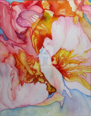 Pintura titulada "ocarrillo-flor-abie…" por Ocarrillo, Obra de arte original
