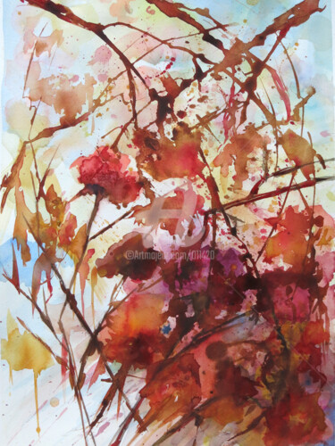 Pintura titulada "ocarrillo-flor-de-o…" por Ocarrillo, Obra de arte original