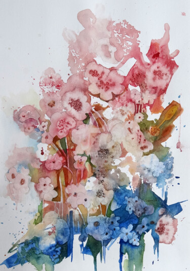 Pintura titulada "ocarrillo-bouquet.j…" por Ocarrillo, Obra de arte original