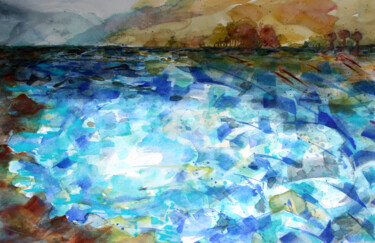 Pintura titulada "ocarrillo-azul-de-m…" por Ocarrillo, Obra de arte original