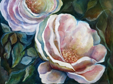 Pintura titulada "ocarrillo-rosasde-c…" por Ocarrillo, Obra de arte original