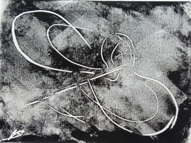 Gravures & estampes intitulée "Melody of infinity" par Victor Shefer, Œuvre d'art originale, Linogravures