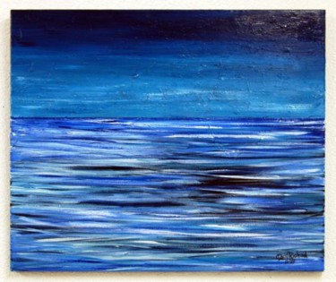 Peinture intitulée "Mer agitée" par David Richard, Œuvre d'art originale, Huile