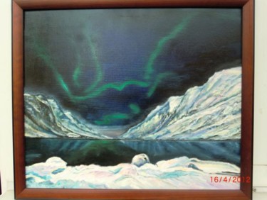 Картина под названием "Северное сияние" - Sokolovay, Подлинное произведение искусства