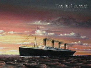 Painting titled "The last sunset" by Mark, Original Artwork